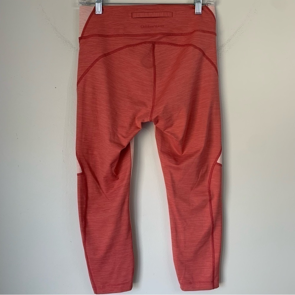 Outdoor Voices Core crop Pink Leggings Thistle/Desert Rose NWOT